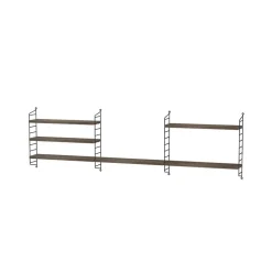 String String Shelves*Shelf Pocket walnut-black, walnut-black Brown