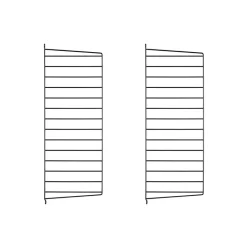 String String Shelves*wall panels, , 75x30 cm, 2-pack Black