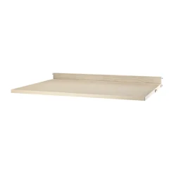 String Desks|String Shelves*worktop, Ash veneer, 78x58 cm Beige