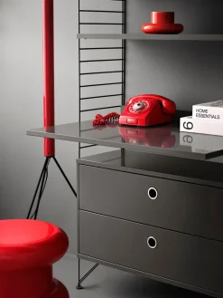 String Desks|String Shelves*worktop, Dark , 78x58 cm Grey