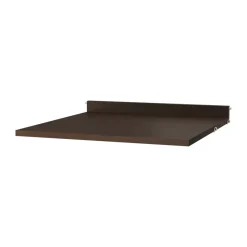 String Desks|String Shelves*worktop, Dark oak, 58x58 cm Brown