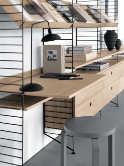 String Desks|String Shelves*worktop, Oak, 78x58 cm Beige