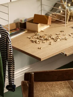 String Desks|String Shelves*worktop, Oak, 58x58 cm Beige