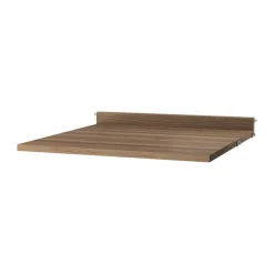 String Desks|String Shelves*worktop, Walnut, 58x58 cm Brown
