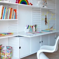String Desks|String Shelves*worktop, , 78x58 cm White