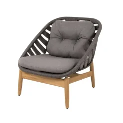Cane-line Outdoor Lounge Furniture*Strington lounge armchair, Airtouch dark -teak Grey