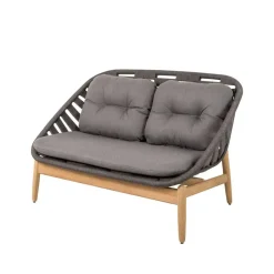 Cane-line Outdoor Lounge Furniture|Garden Sofas & Garden Benches*Strington 2-seater sofa teak, AirTouch Grey