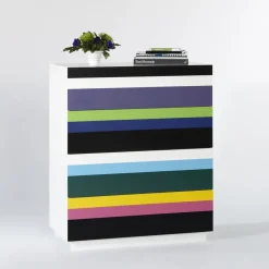 A2 Dressers & Drawer Units*Stripe Storage, Multi
