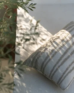 Ethnicraft Garden Details & Accessories*Stripes outdoor pillow 40x60 cm, Lumbar Beige