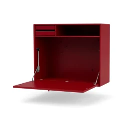 Montana Desks*STUDIO desk, wall hung, Beetroot 165 Red