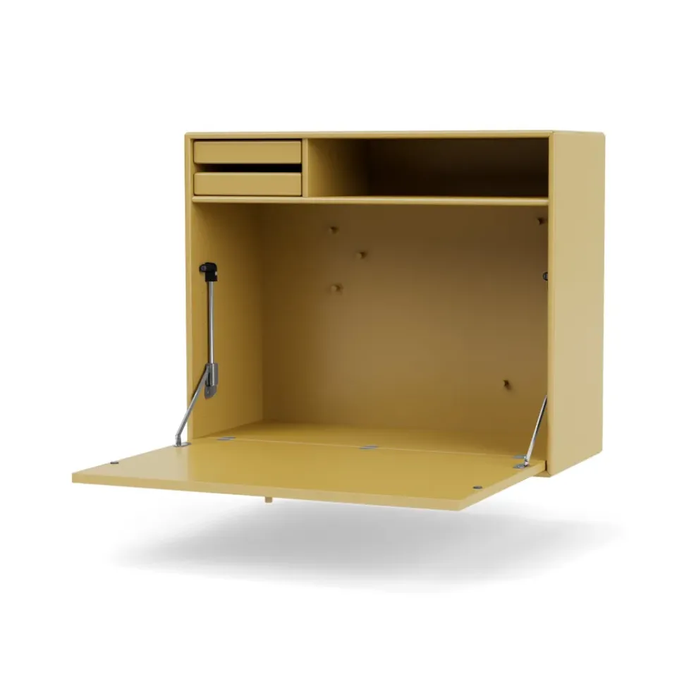 Montana Desks*STUDIO desk, wall hung, Cumin 157 Yellow