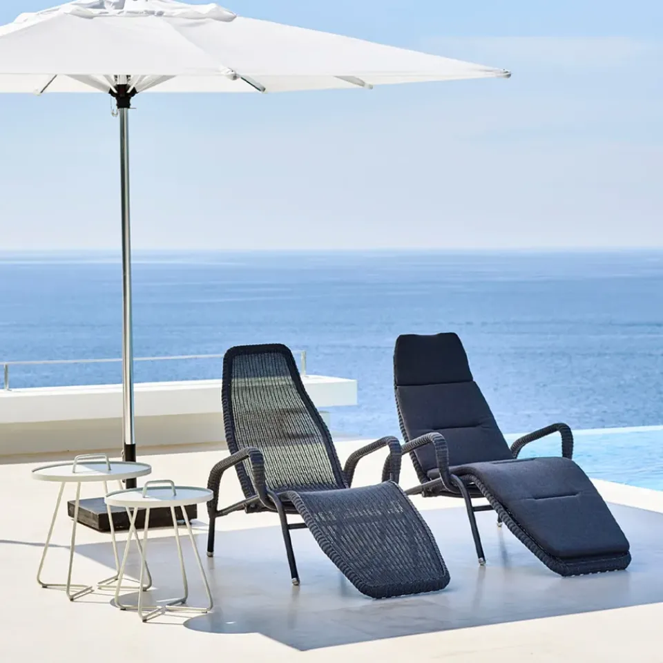 Cane-line Seating*Sunrise sun lounger, Graphite Grey