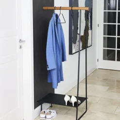 LIND DNA Clothes Racks, Coat Stands & Hangers*Swing hanger, Oak , m, string Black