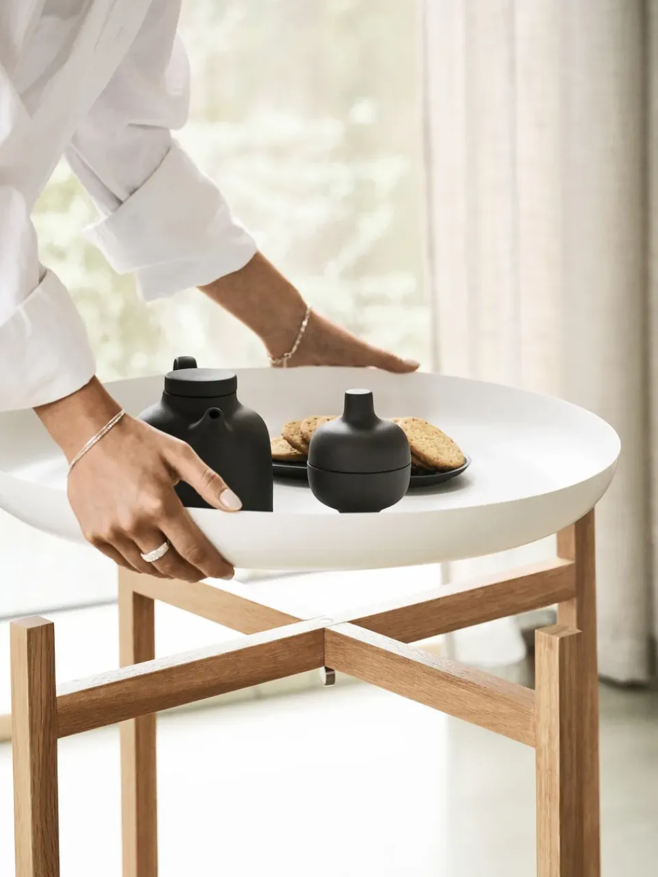 Design House Stockholm Side Tables*Tablo Table Set side table, High White