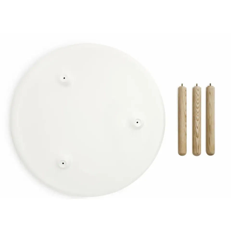 Normann Copenhagen Side Tables*Tablo table white-ash, small BrownWhite