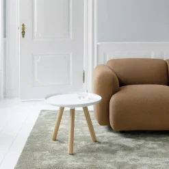 Normann Copenhagen Side Tables*Tablo table white-ash, small BrownWhite