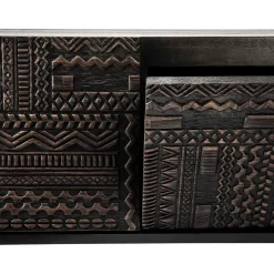 Ethnicraft T.V & Media Units|Dressers & Sideboards*Tabwa media cabinet, teak 51x240 cm Black