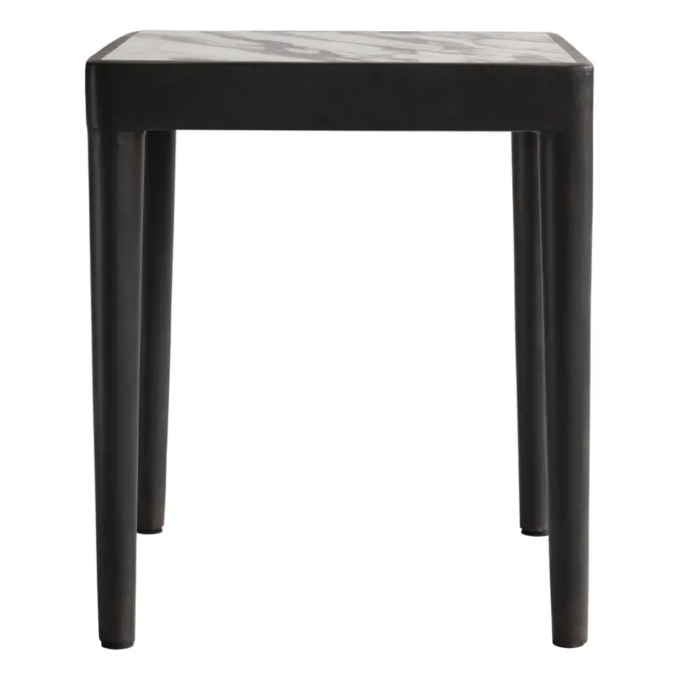 101 Copenhagen Coffee Tables*Tairu table 38x38 cm, Calacatta WhiteBlackMulti