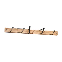 Essem Design Clothes Hooks & Hangers*Tamburin coat hook 52.5 cm, Oak-black Brown
