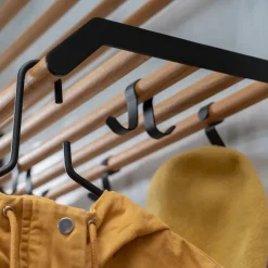 Essem Design Hat Rack & Hat Shelves*Tamburin hat rack 100 cm, oak- Black