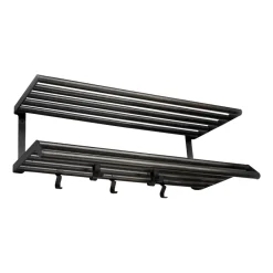 Essem Design Hat Rack & Hat Shelves*Tamburin hat shelf 60 cm, oiled oak- Black