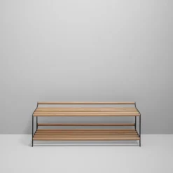 Essem Design Shoe Racks*Tamburin shoe shelf 100 cm, oak- Black