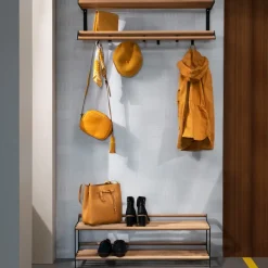 Essem Design Shoe Racks*Tamburin shoe shelf 60 cm, oak- Black