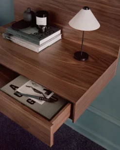 New Works Desks*Tana wall-mounted desk 84.8x47.3 cm, Walnut Brown