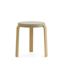 Normann Copenhagen Stools*Tap stool, Sand, oak legs Beige