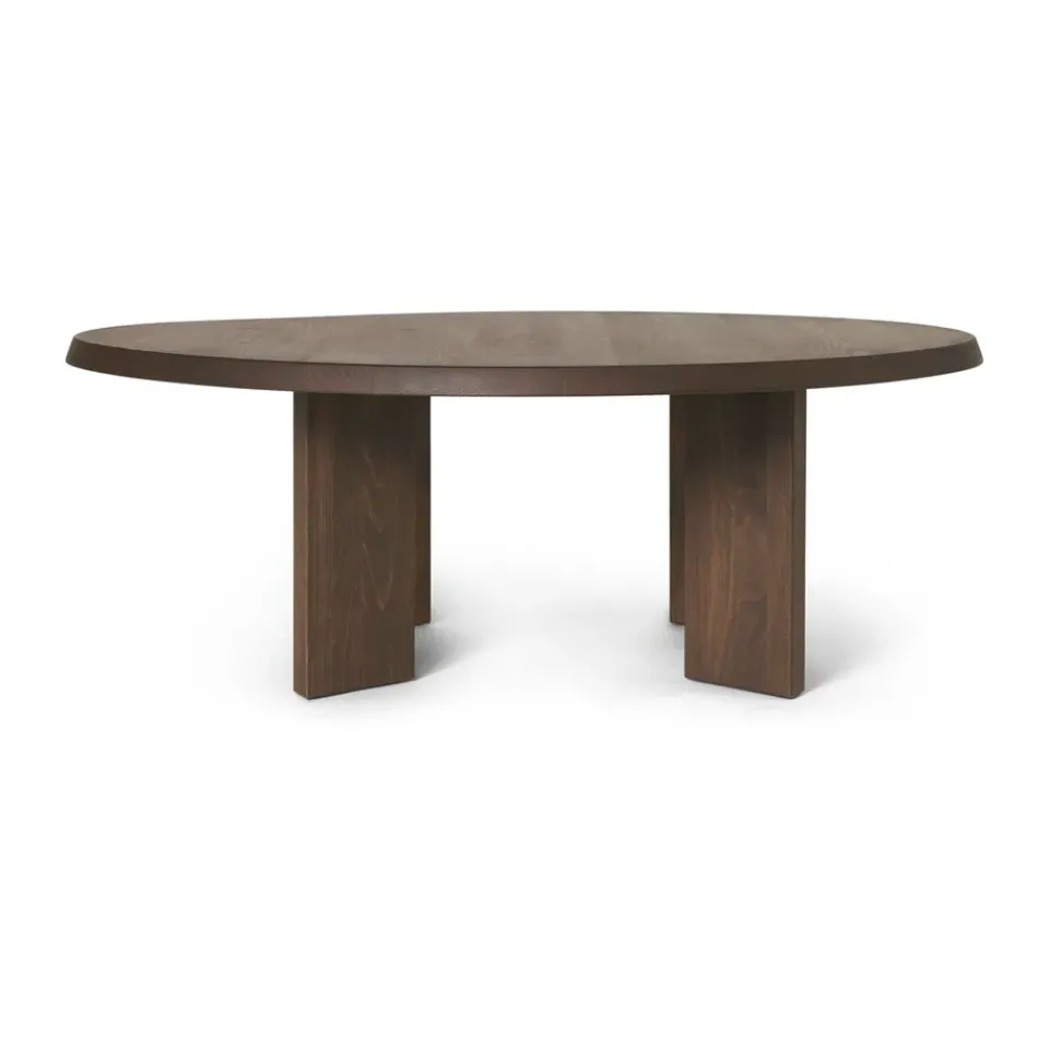 Ferm Living Coffee Tables*Tarn coffee table 107,6x108,1 cm, Dark stained beech Brown