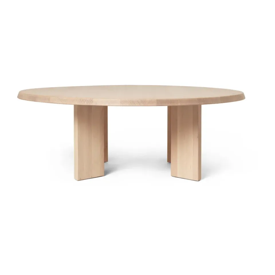 Ferm Living Coffee Tables*Tarn coffee table 107,6x108,1 cm, White oiled beech Beige