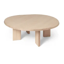 Ferm Living Coffee Tables*Tarn coffee table 107,6x108,1 cm, White oiled beech Beige