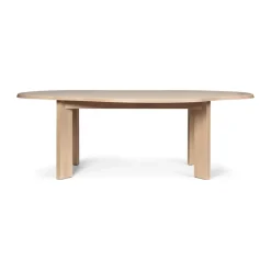 Ferm Living Dining Tables*Tarn dining table 118.5x220 cm, White Oiled Beech Beige