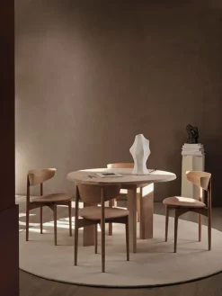 Ferm Living Dining Tables*Tarn dining table 104.6x113.5 cm, White Oiled Beech Beige