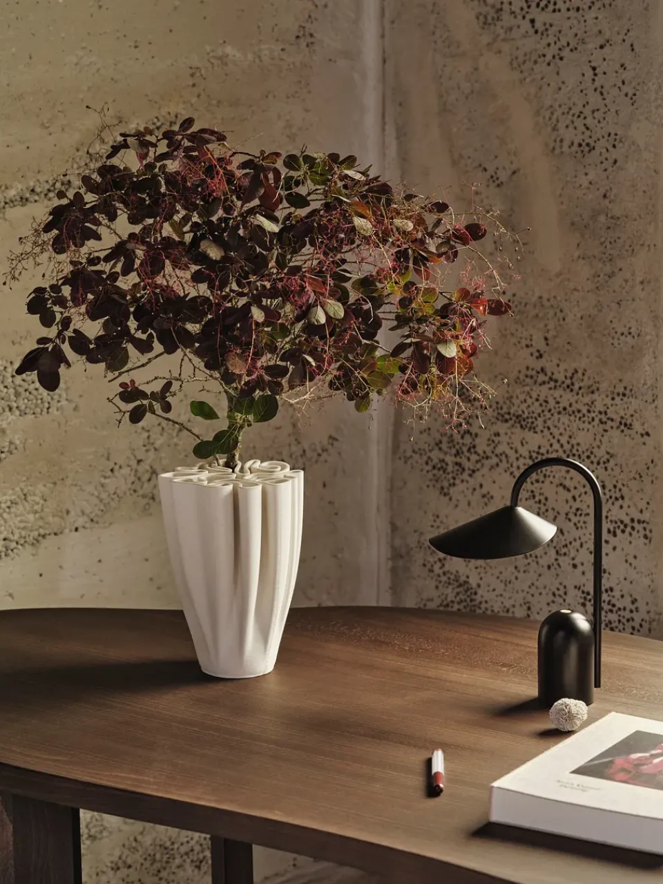 Ferm Living Desks*Tarn writing desk 90x170 cm, Dark stained beech Brown