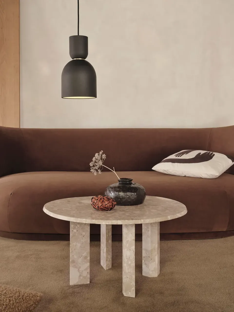 Ferm Living Coffee Tables*Taula coffee table Ø67x35 cm, Sand Beige