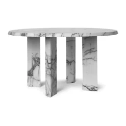 Ferm Living Coffee Tables*Taula coffee table Ø67x35 cm, White-charcoal Grey