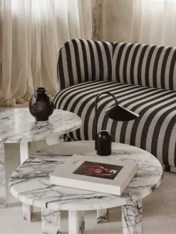 Ferm Living Coffee Tables*Taula coffee table Ø67x35 cm, White-charcoal Grey