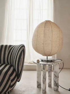 Ferm Living Side Tables*Taula side table Ø54,4x45 cm, White-charcoal Grey