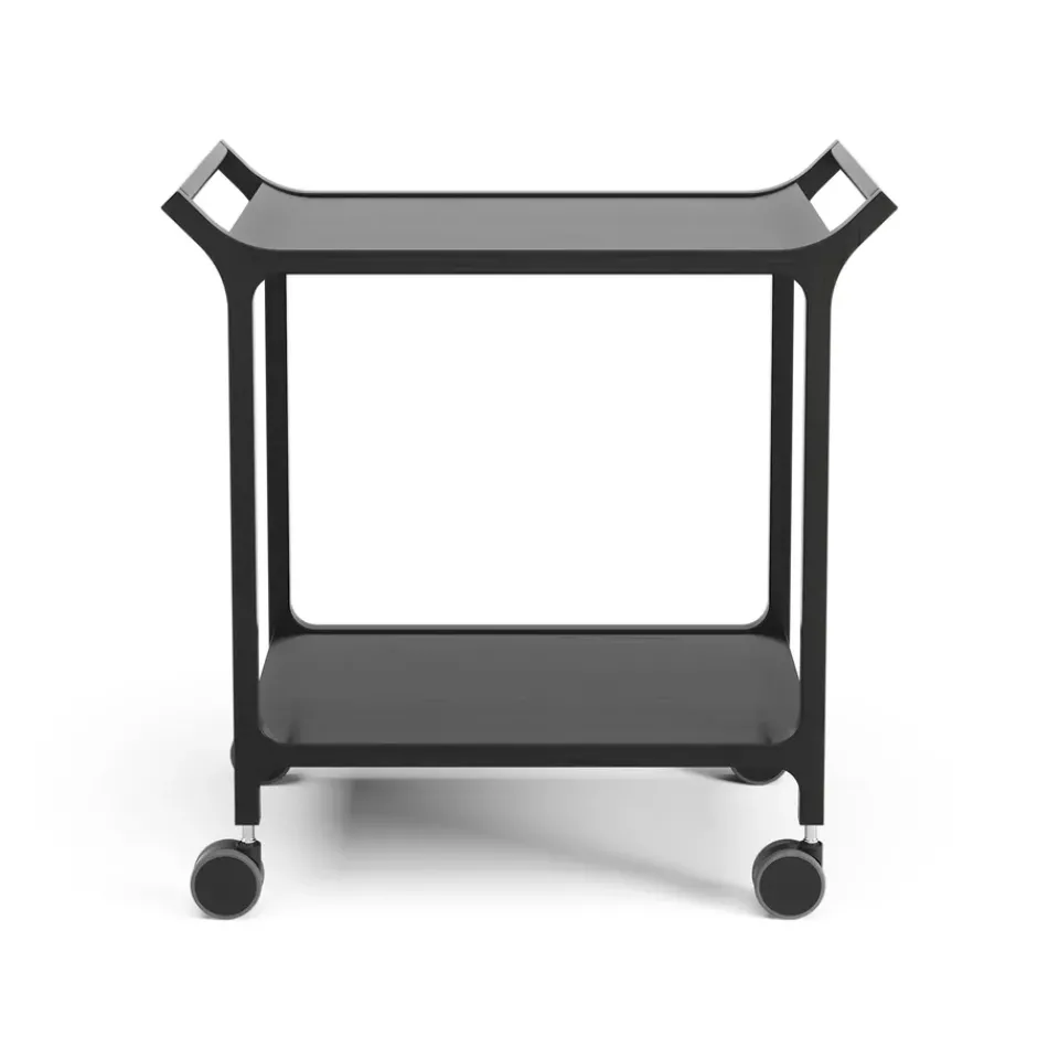 Swedese Serving Trolleys*Teatime serving trolley, Ash glazed Black