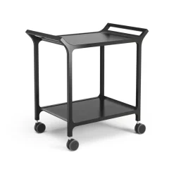 Swedese Serving Trolleys*Teatime serving trolley, Ash glazed Black