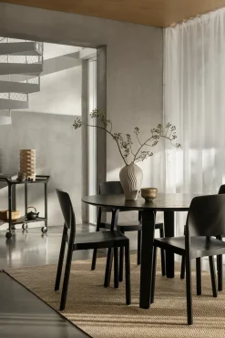 Swedese Serving Trolleys*Teatime serving trolley, Ash glazed Black