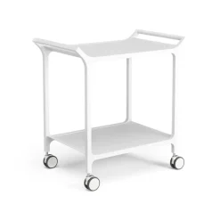Swedese Serving Trolleys*Teatime serving trolley, Ash glazed White