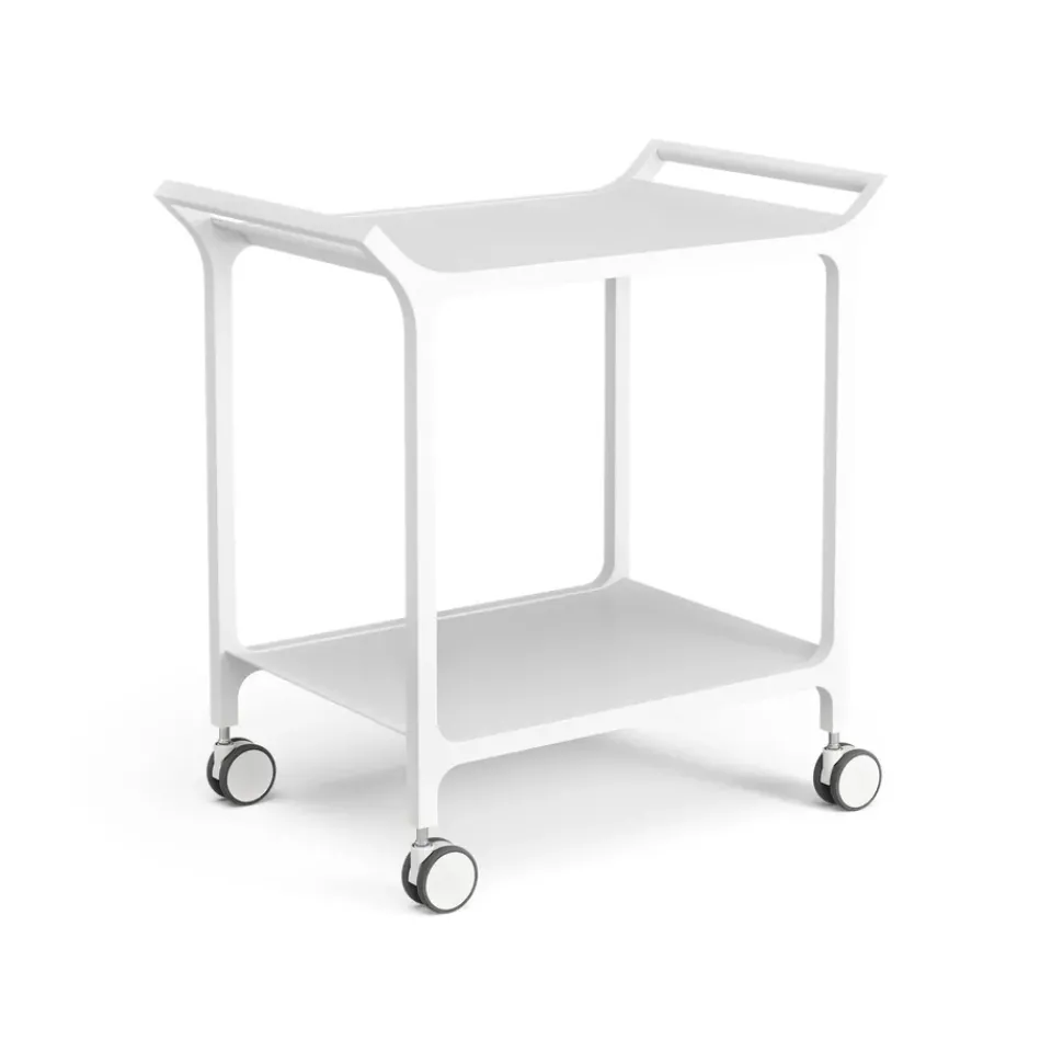 Swedese Serving Trolleys*Teatime serving trolley, Ash glazed White