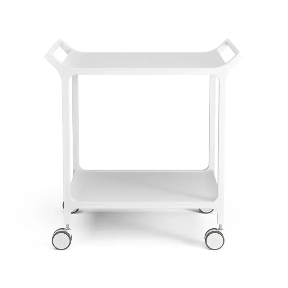 Swedese Serving Trolleys*Teatime serving trolley, Ash glazed White