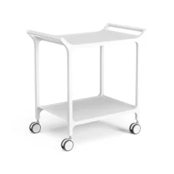 Swedese Serving Trolleys*Teatime serving trolley, Ash glazed White