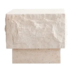 101 Copenhagen Coffee Tables*Temple side table low 42x40 cm, Limestone Beige