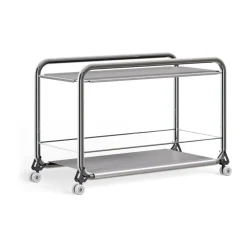 Lammhults Serving Trolleys*Tension trolley, Chrome-stainless steel Silver-coloured