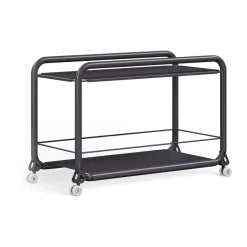 Lammhults Serving Trolleys*Tension trolley, Graphit texture Grey