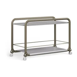 Lammhults Serving Trolleys*Tension trolley, Grey green-stainless steel GreyGreen